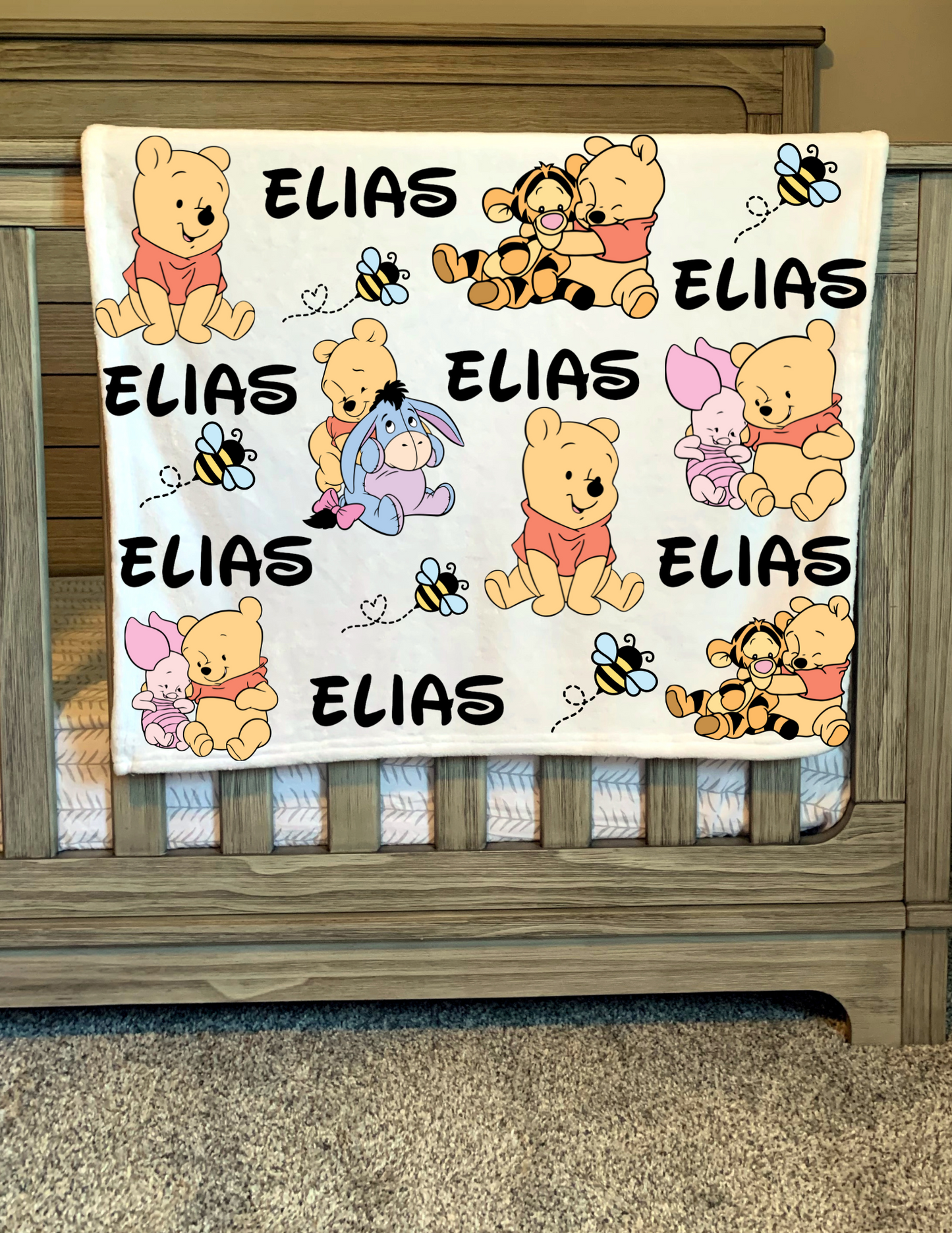 Pooh Bear &' Friends Baby Blanket